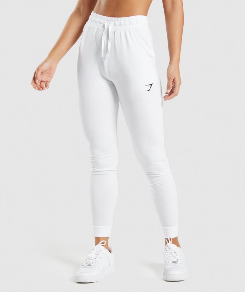 Women\'s Gymshark Training Pippa Jogger White | NZ 1FGXQH